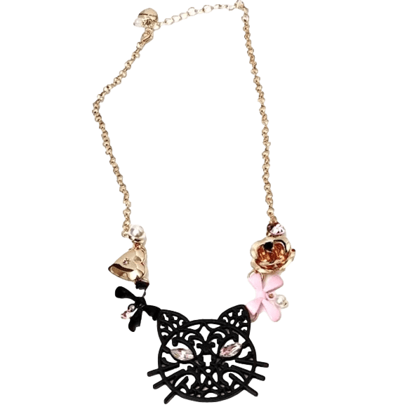 BETSEY JOHNSON CUTE CRYSTAL & ENAMEL MULTI COLOR BIG EYED DOG PENDANT NECKLACE BETSEY JOHNSON CUTE CRYSTAL & ENAMEL MULTI COLOR BIG EYED DOG PENDANT NECKLACE